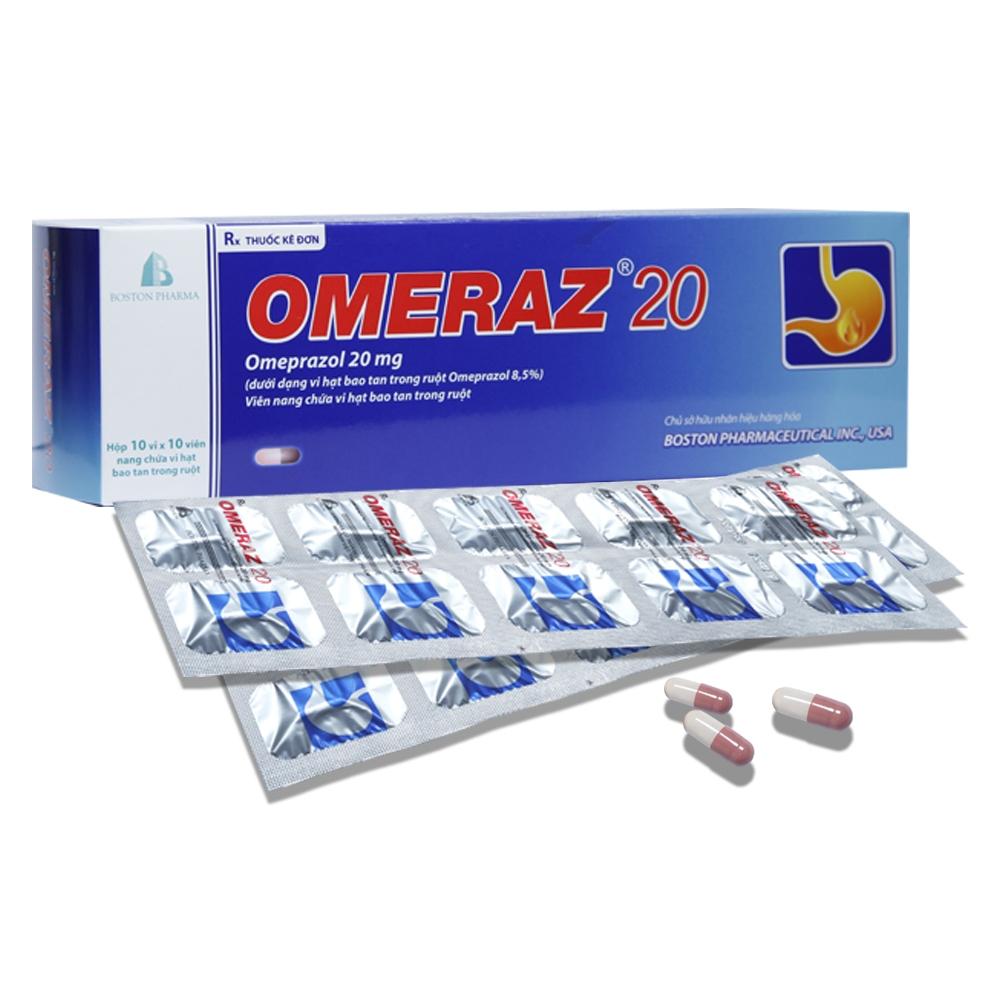 Omeraz 20mg-Omeprazol (H10*10viên)