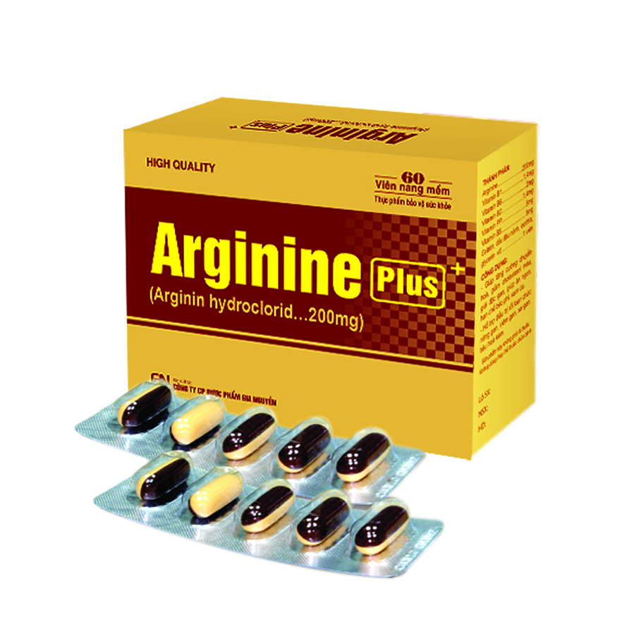 Arginin Plus 200mg (H12*5 viên) Gia Nguyễn