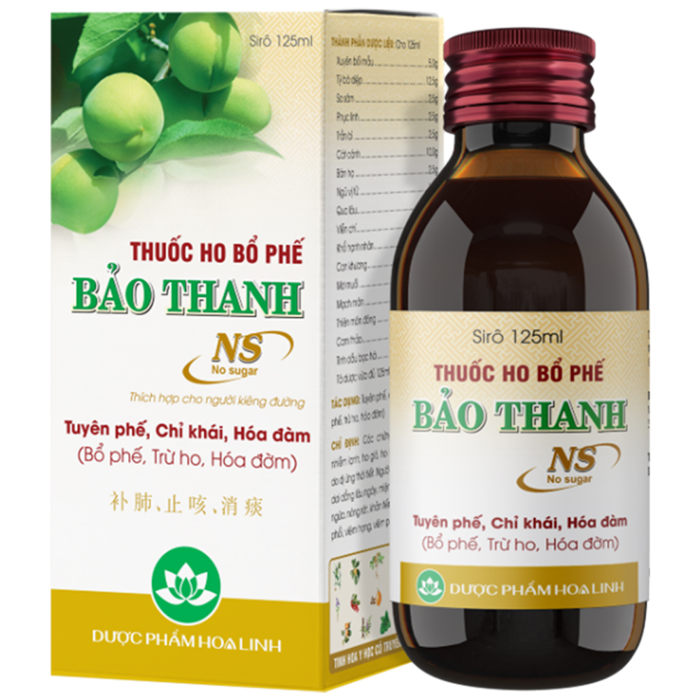 Bảo thanh siro không đường 125ml