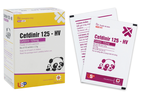 Cefdinir 125mg HV Gấu (H10 gói) US