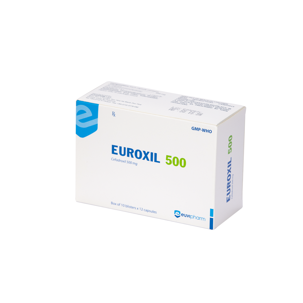 Euroxil -Cefadroxil 500mg (H10*12viên)