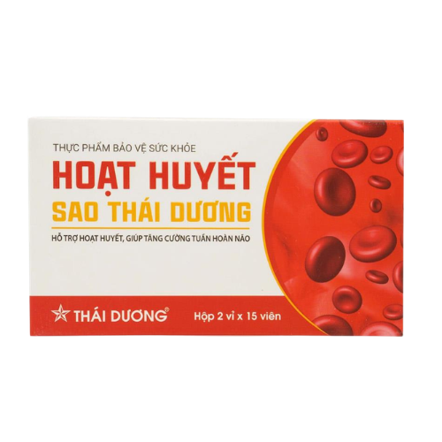 Hoạt huyết sao thái dương (H10 vỉ *6 viên)