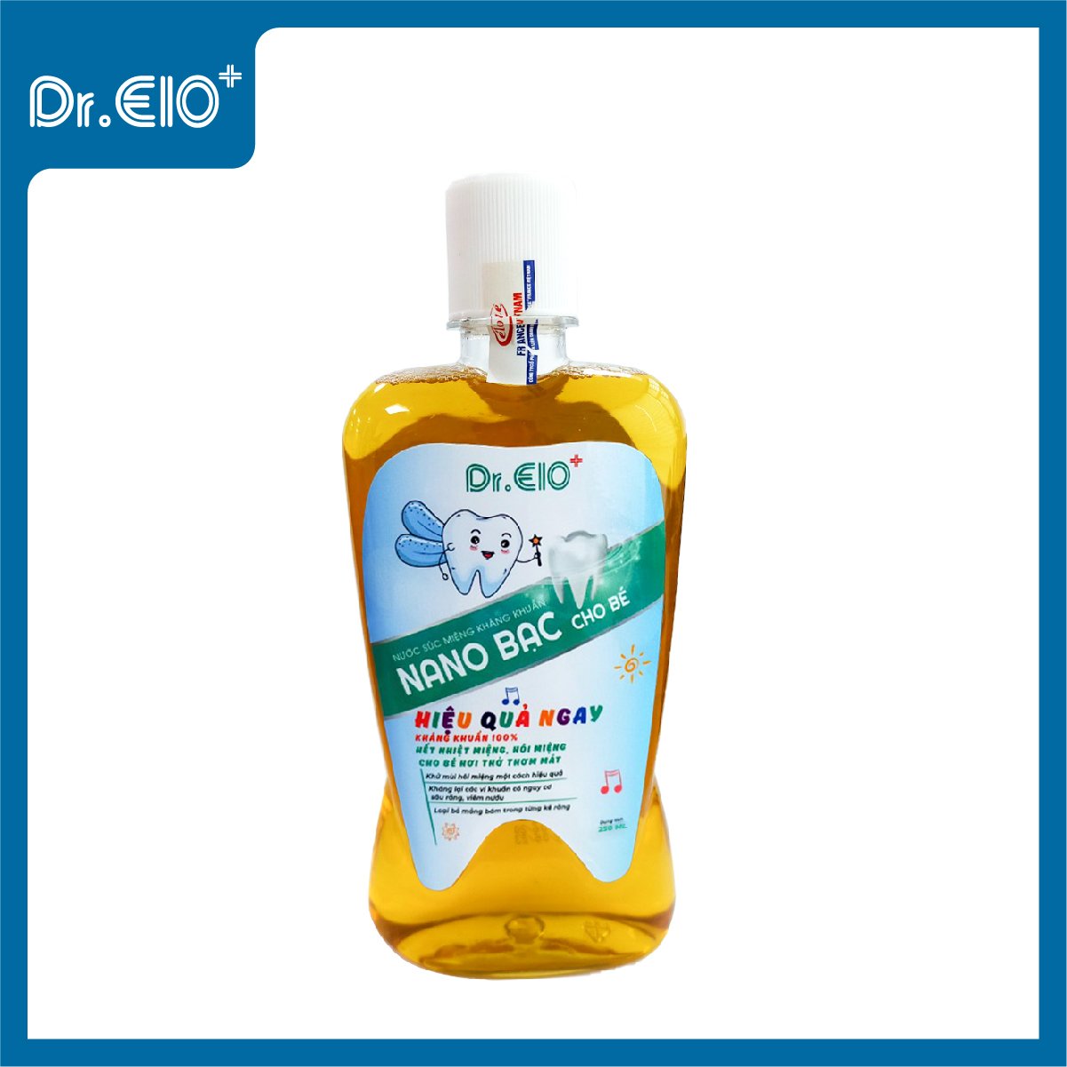 Nước súc miệng KK Nano Bạc 250ml (Trẻ em) Eloge 