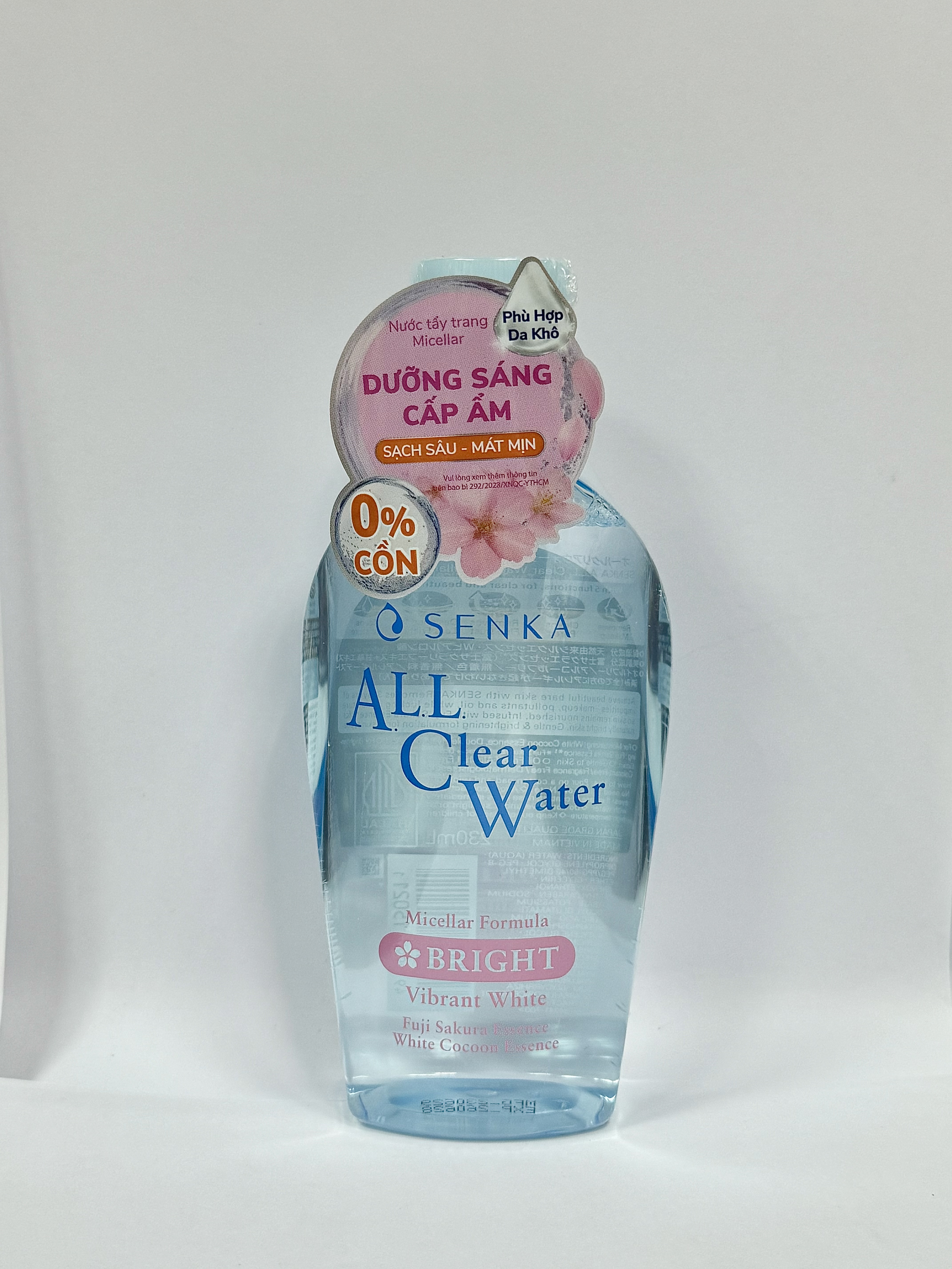 Nước tẩy trang Senka Bright 230ml (Hồng)