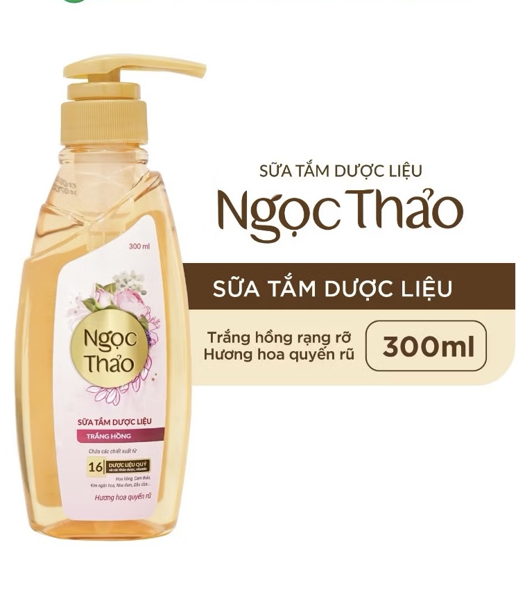 Sữa tắm Ngọc Thảo trắng hồng 300ml
