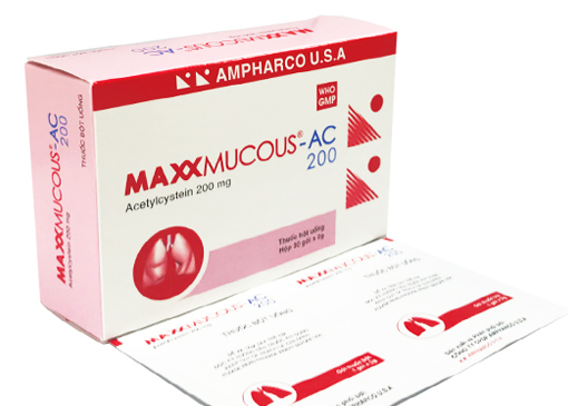 Maxxmucous AC 200mg (H30 gói) Ampharco