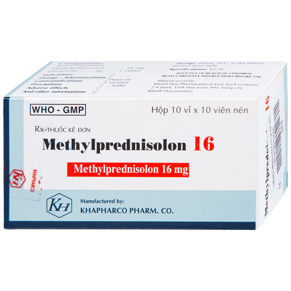 Methylprednisolon16mg (H3*10viên) Ampharco