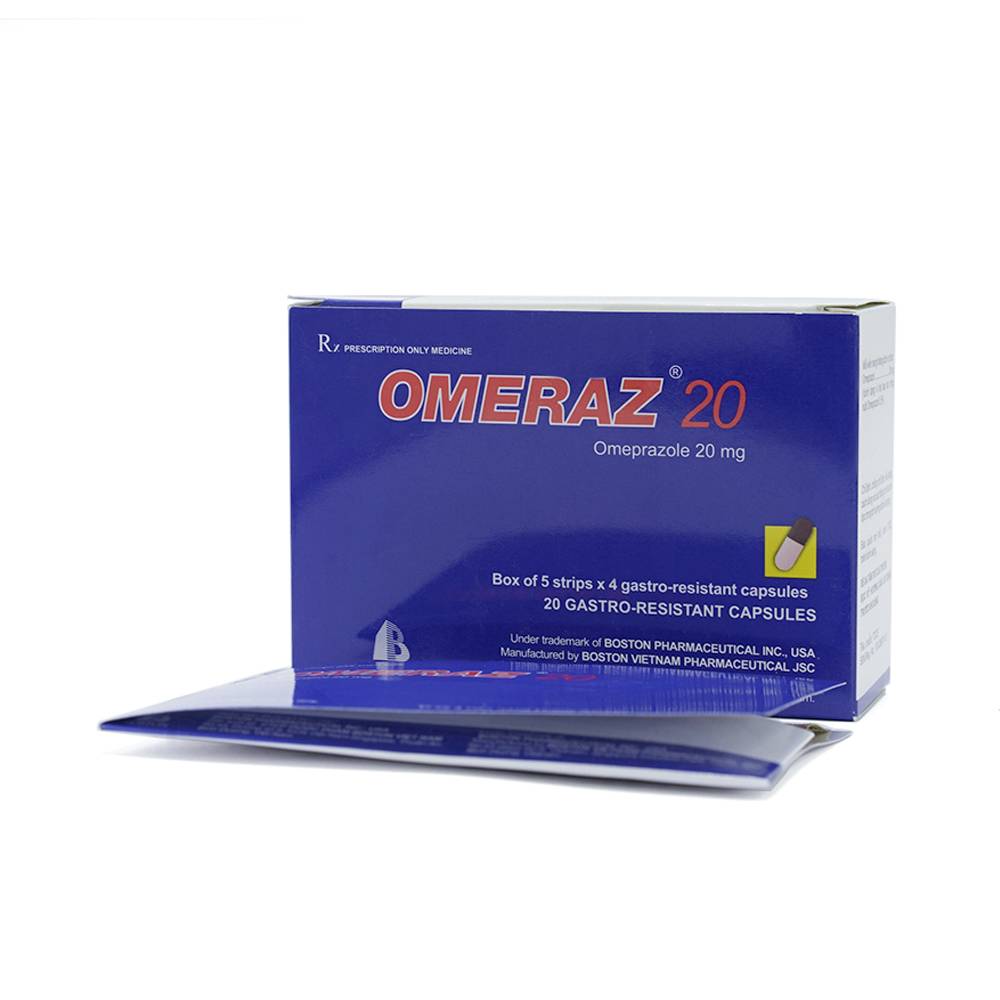 Omeraz 20mg-Omeprazol (H5*4viên)