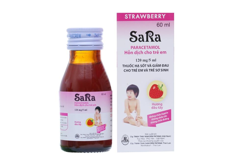 Sara Sirô 60ml Dâu Thái Lan