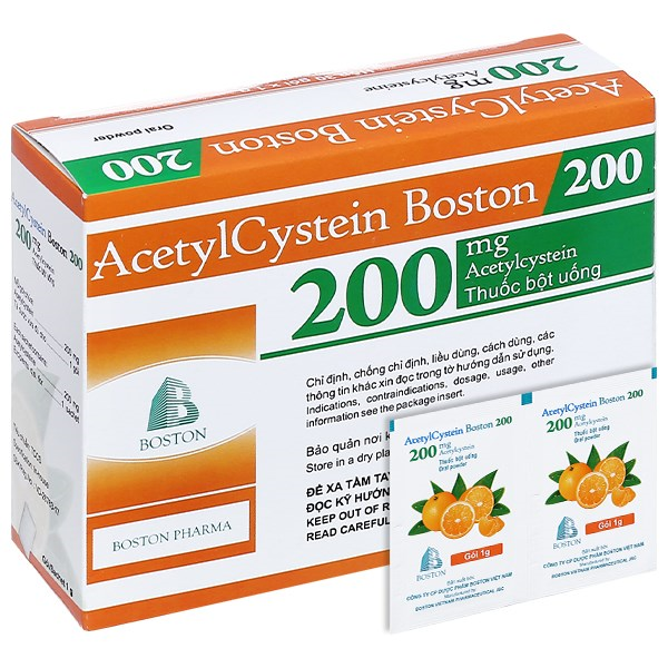 Acetylcystein 200mg (H30gói)