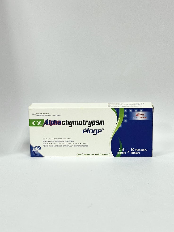 Alphachymotrysin (H2*10viên) Eloge