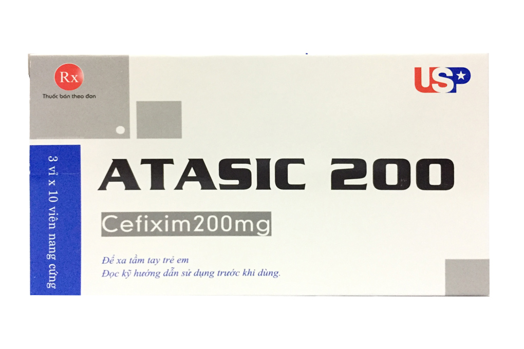Atasic -Cefixim 200mg (H3*10 viên) US