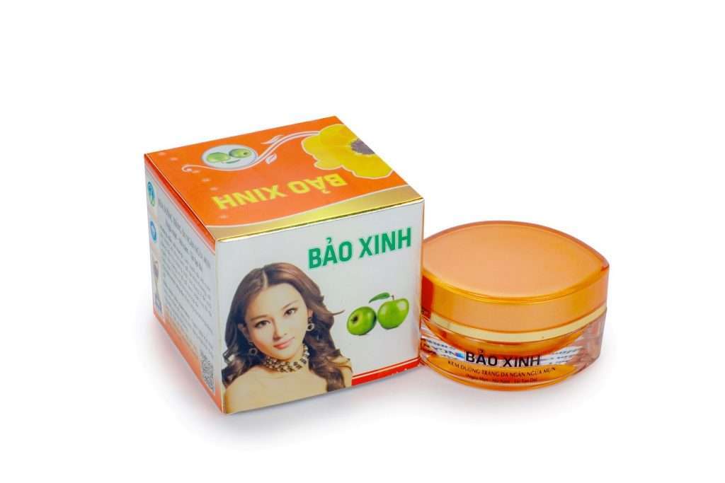 Bảo Xinh kem Trắng Da Ngừa Mụn 25g (Đỏ)