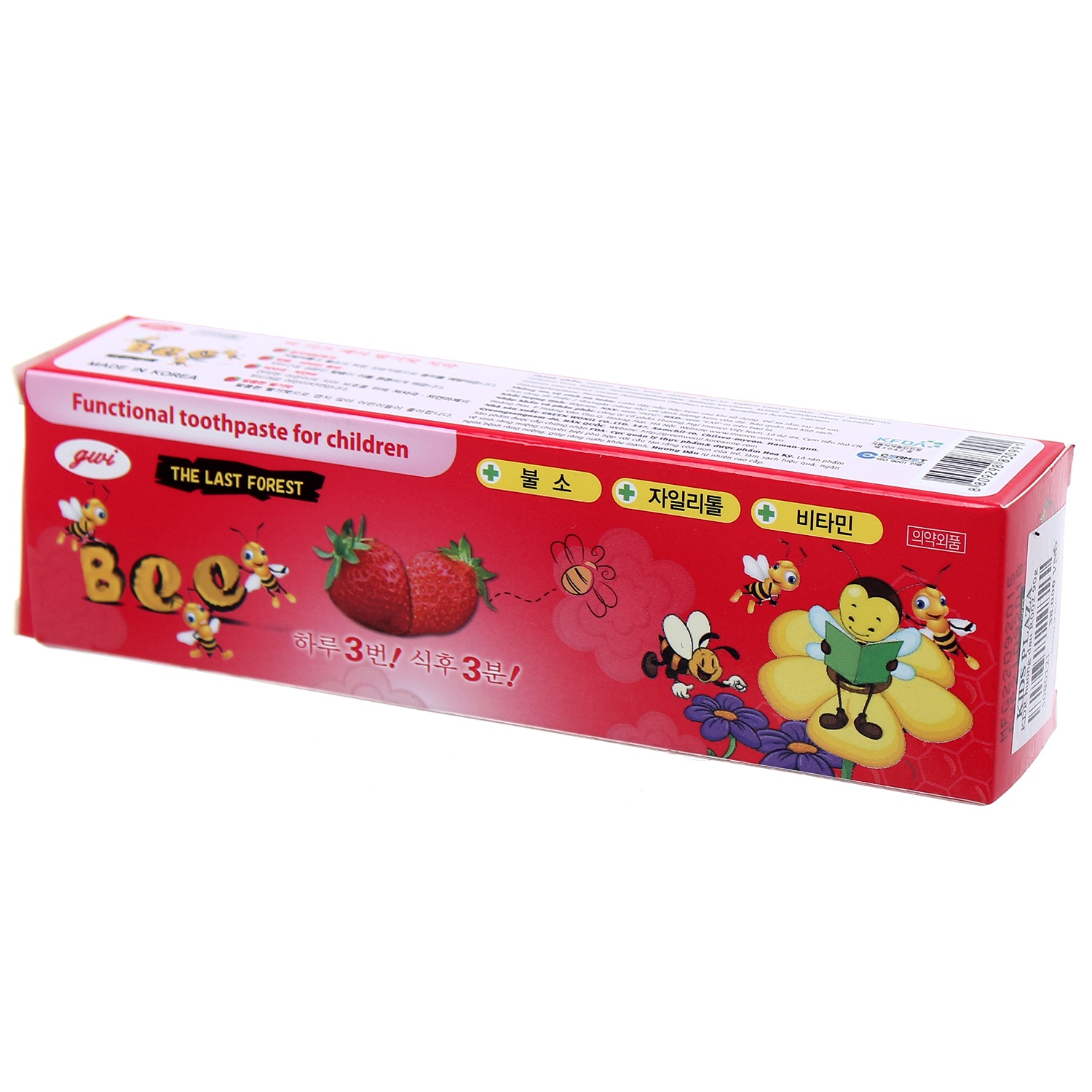 Kem đánh răng Bee Dâu 90g (Trẻ em)