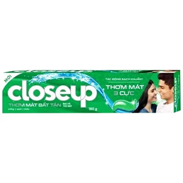 Kem đánh răng Closeup Bạc hà 180g (Người lớn)