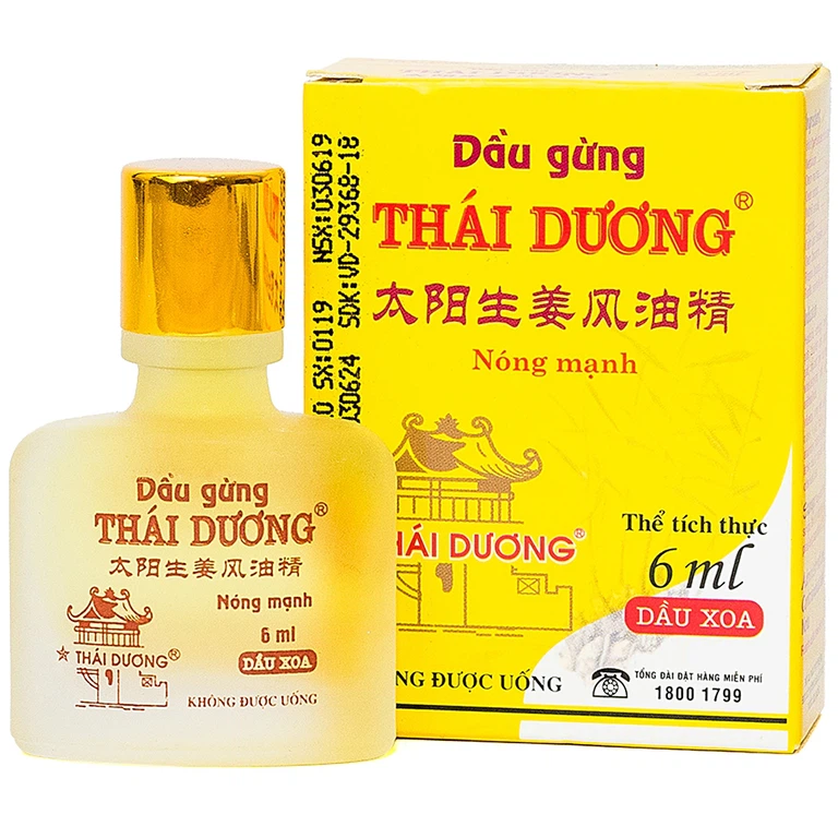 Dầu Gừng Thái Dương 6ml