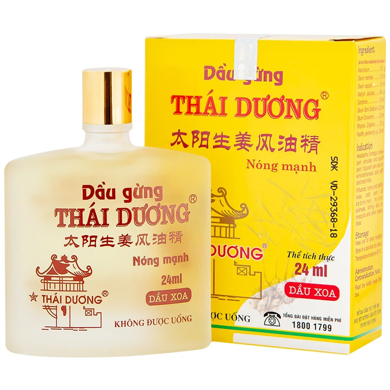 Dầu Gừng Thái Dương 24ml