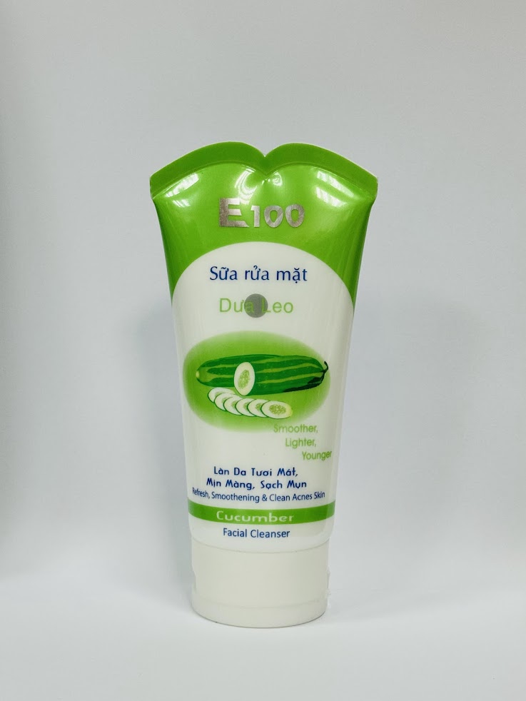 E100 sữa rửa mặt Dưa Leo 100g