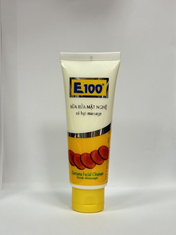 E100 sữa rửa mặt Nghệ Hạt 100g