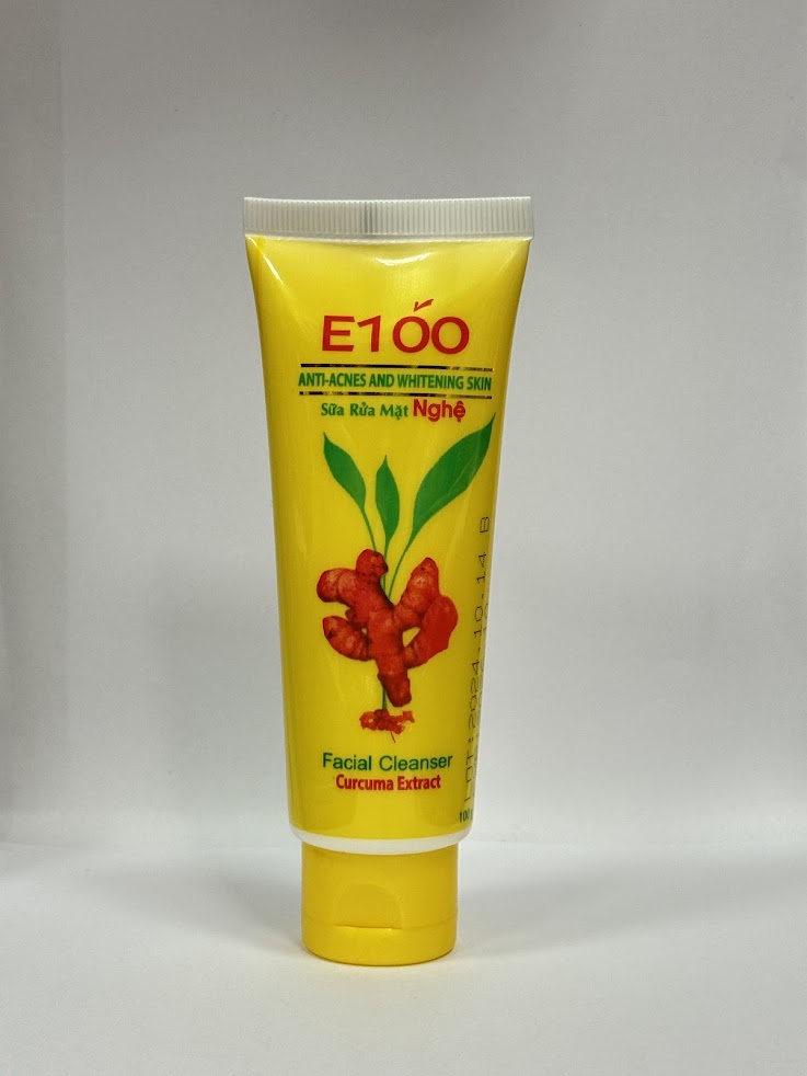 E100 sữa rửa mặt Nghệ 100g