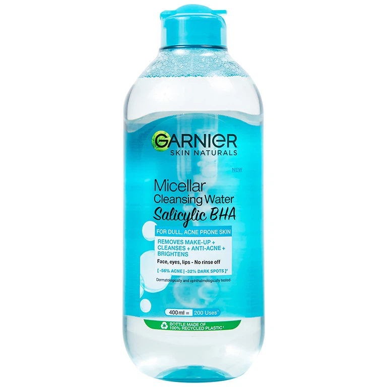 Garnier Nước tẩy trang 400ml ( Da dầu mụn)