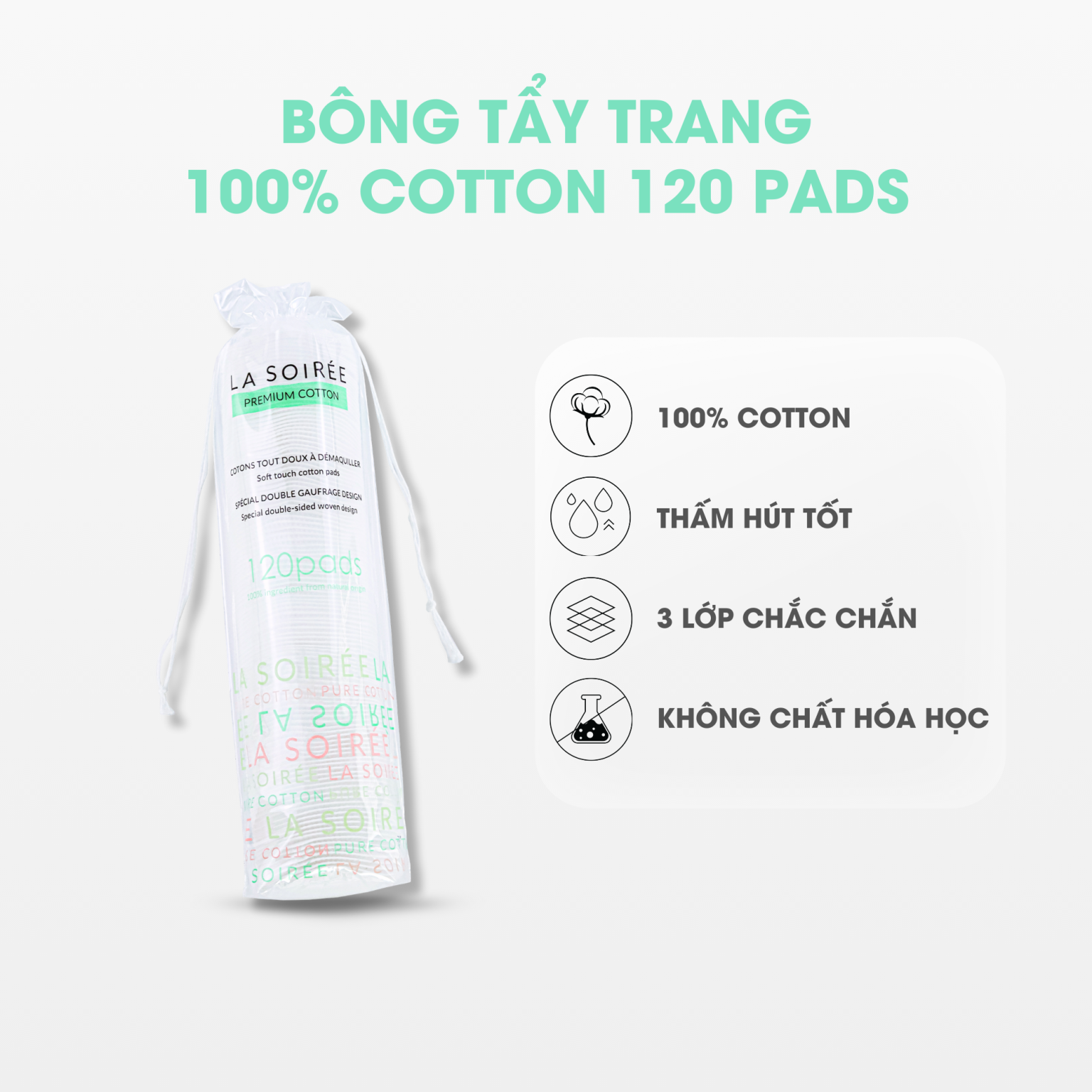 Bông tẩy trang La Soiree (G120m)