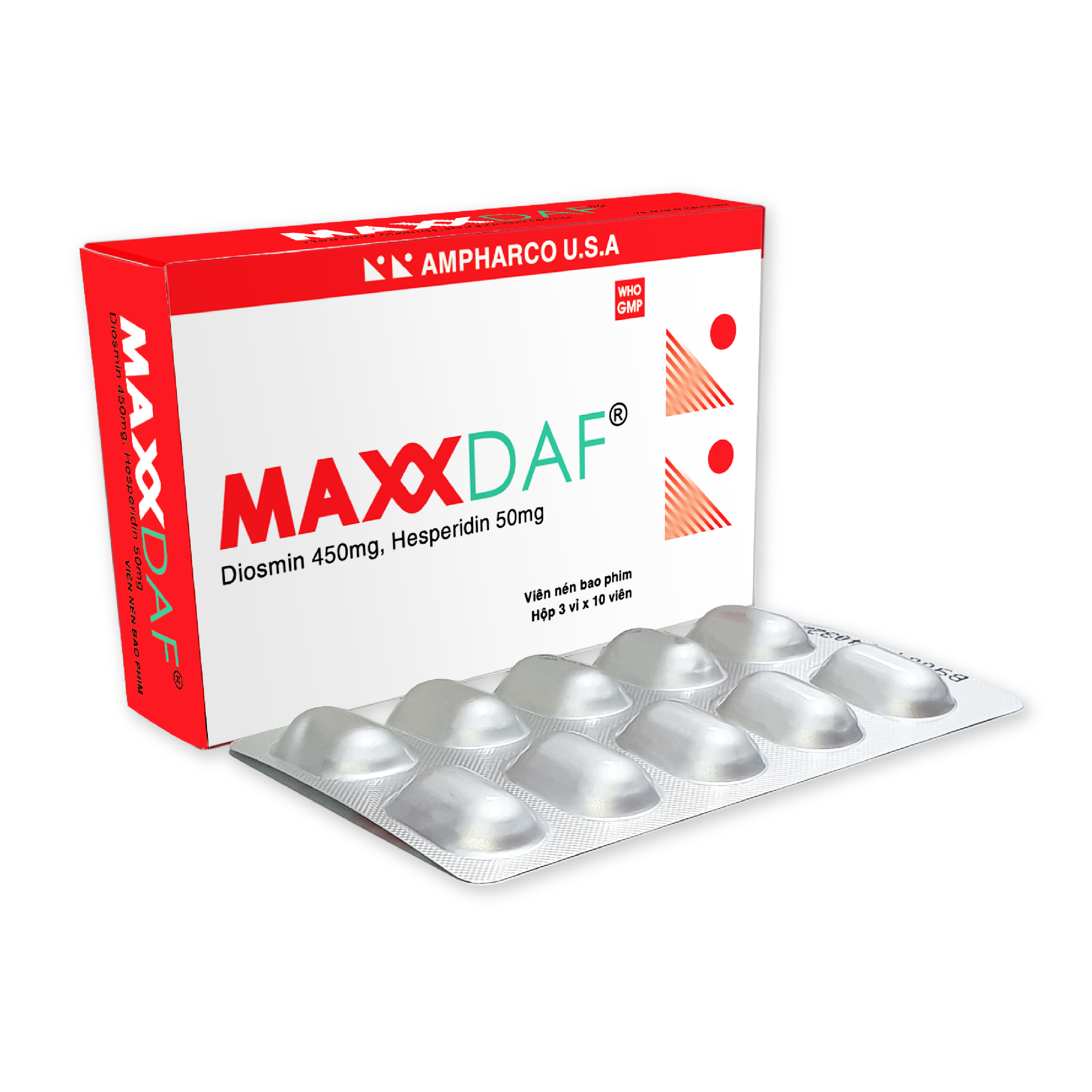 Maxx Daf (H3*10 viên) Ampharco