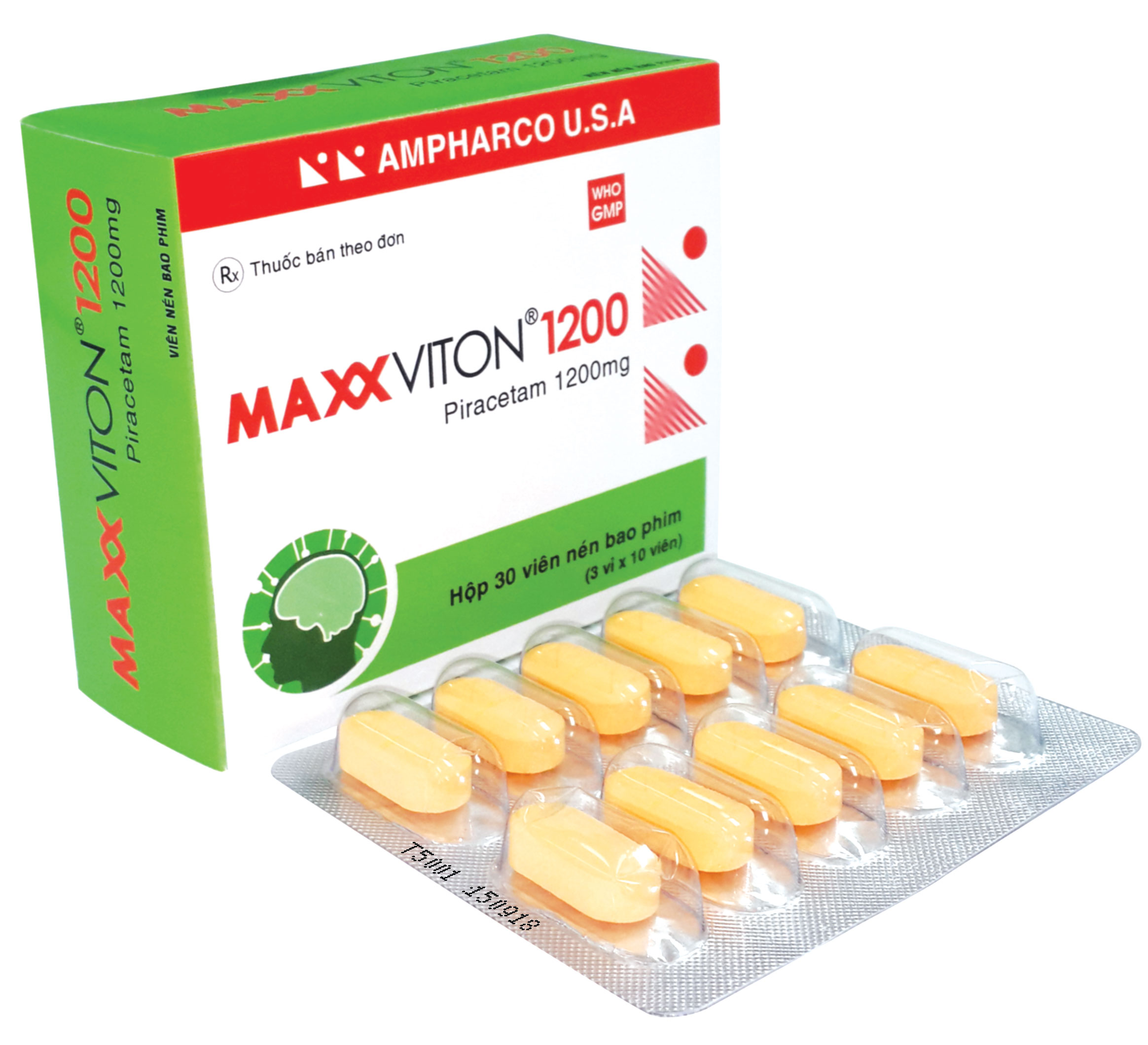 Maxxviton 1200mg (H10*10 viên) Ampharco