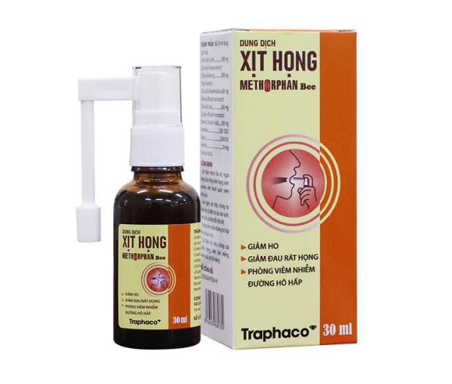 Methorphan Bee Xịt họng 30ml