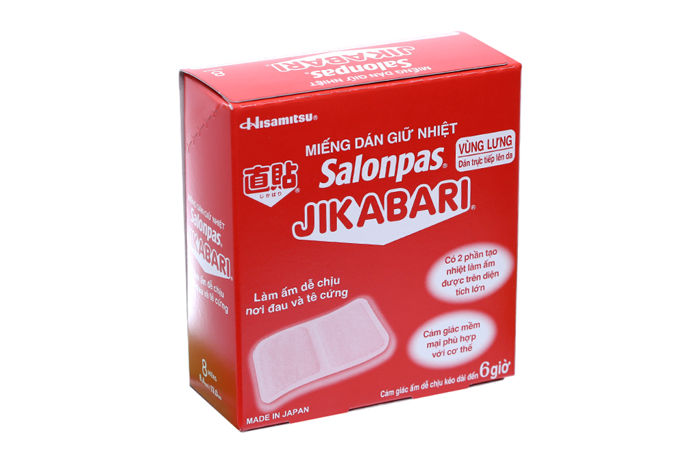 Salonpas Jikabari Dán giữ nhiệt (H8 miếng)