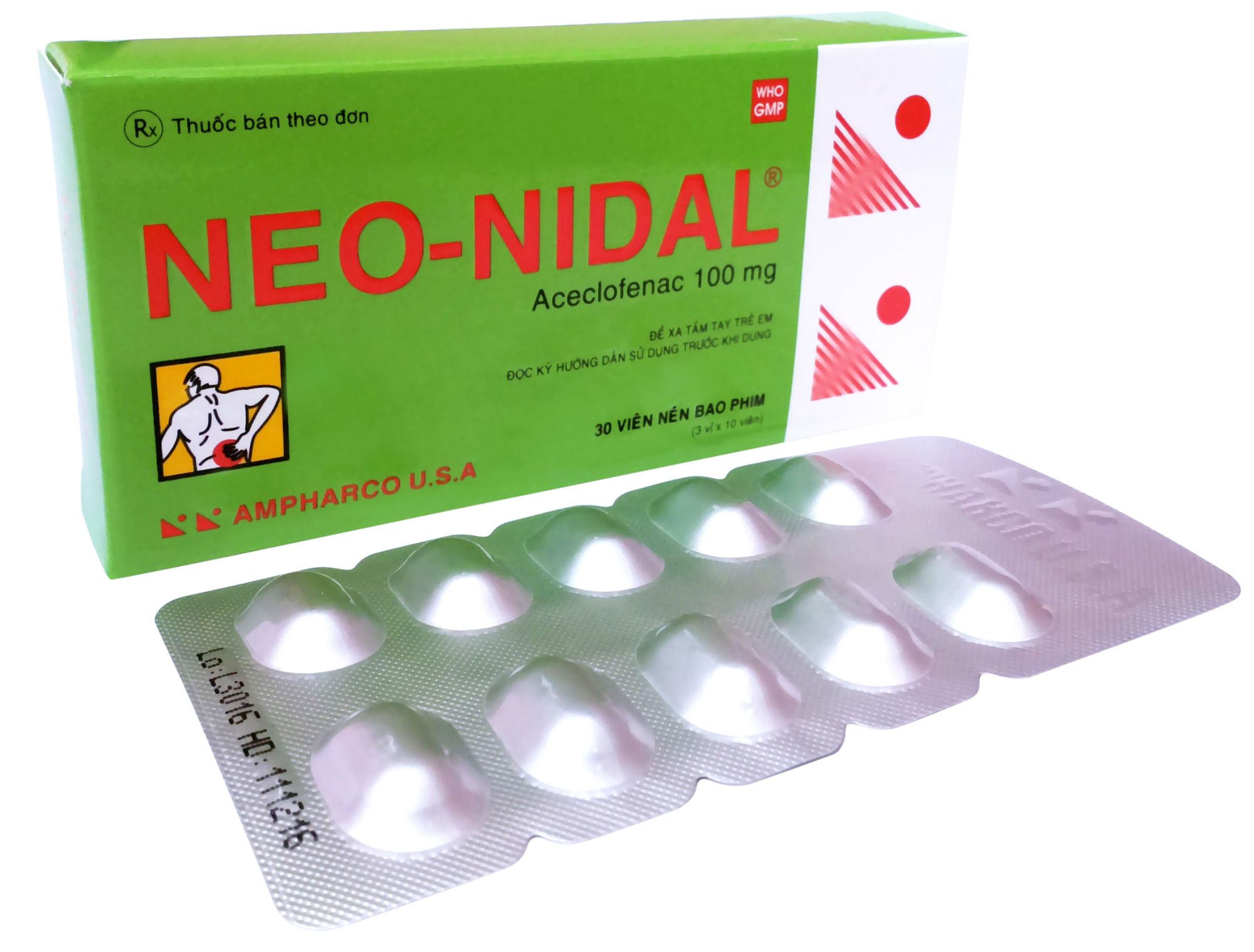 Neo-Nidal 100mg (H3*10 viên) Ampharco