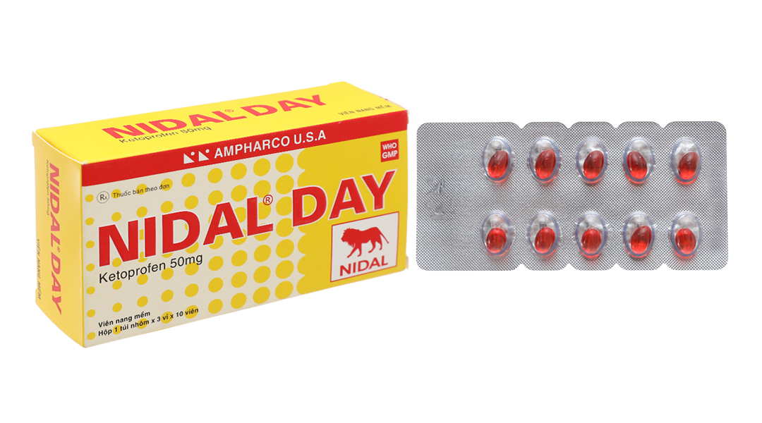 Nidal Day 50mg (H3*10 viên) Ampharco