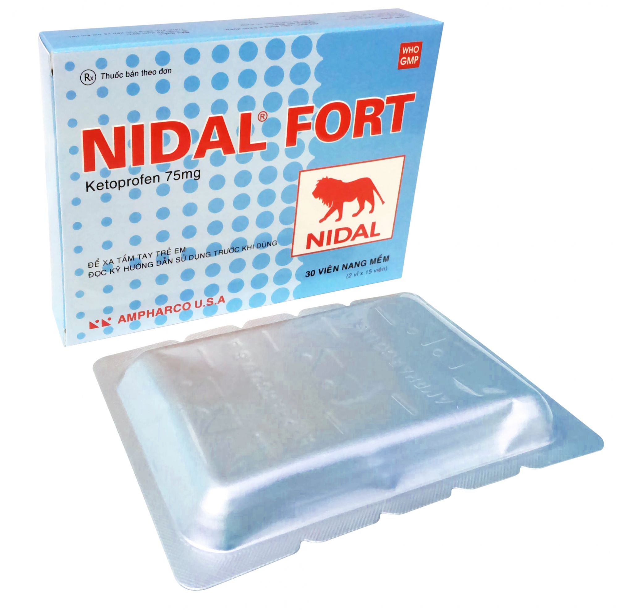 Nidal Fort 75mg (H3*10 viên) Ampharco