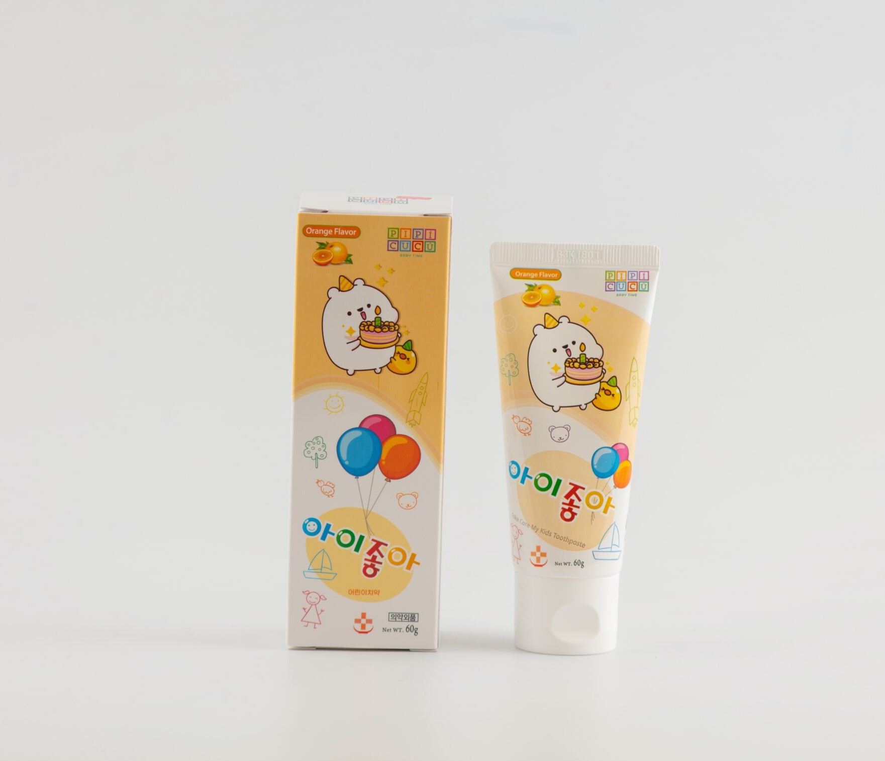 Kem đánh răng Pipi Cucu Cam 60g (Trẻ em)