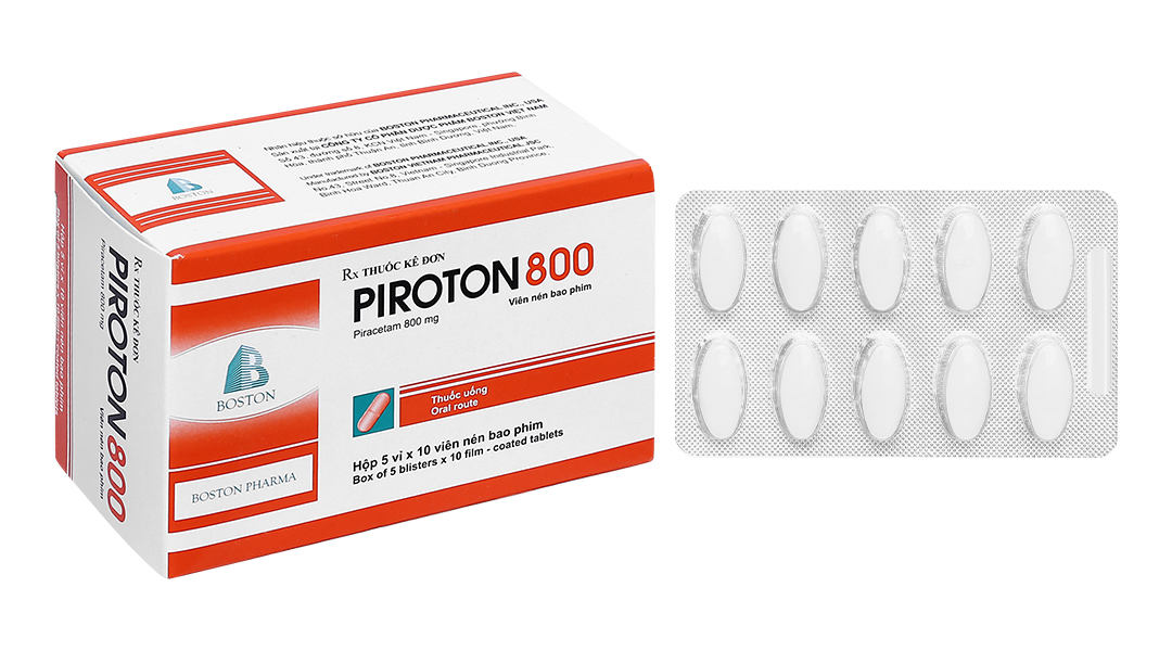 Piroton 800mg -Piracetam (H5*10viên)