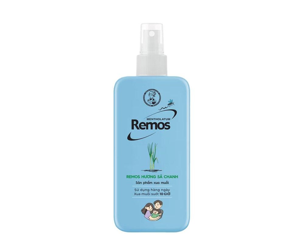 Remos Xịt 150ml hương Sả Chanh (To)
