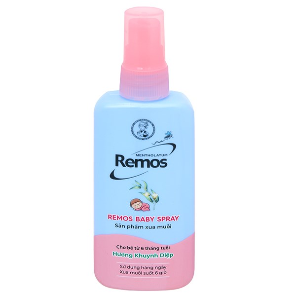 Remos Baby Xịt 70ml (Nắp Hồng)