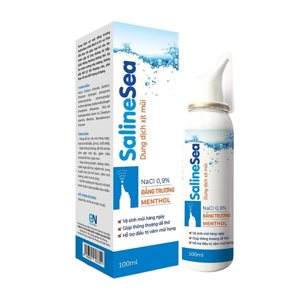 Xịt mũi Saline Sea 100ml (Đẳng trương) Gia Nguyễn