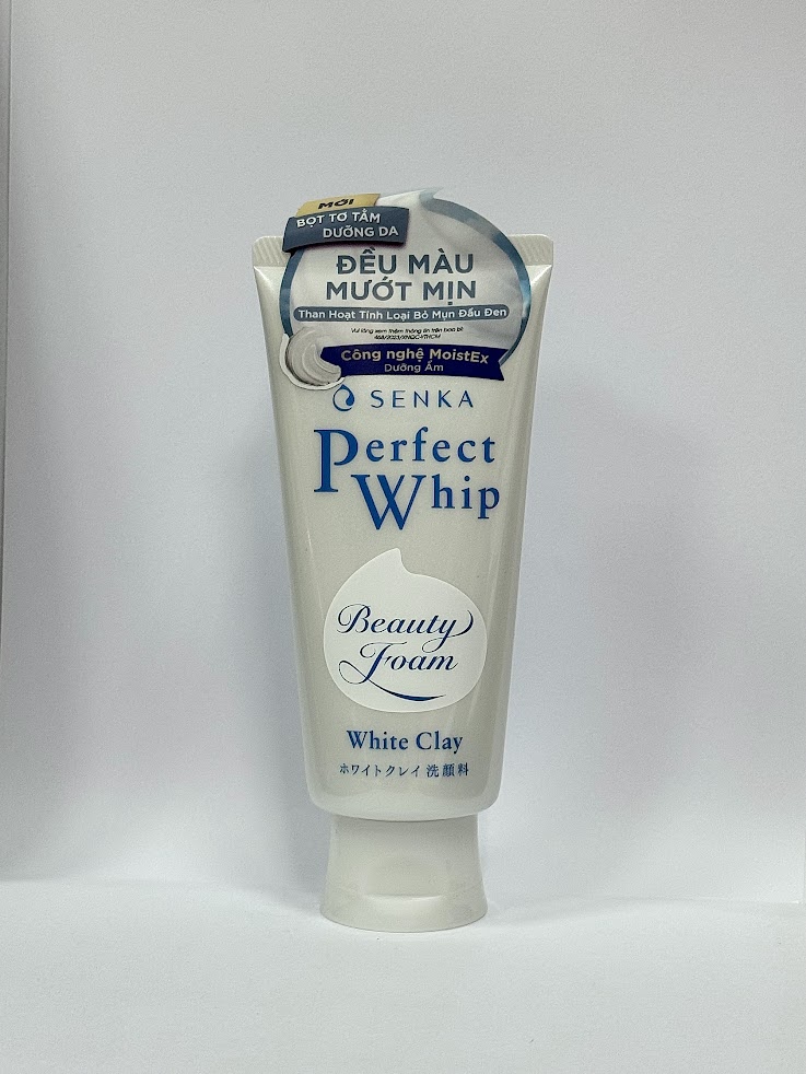 Sữa rửa mặt Senka Clay 120g (Trắng)