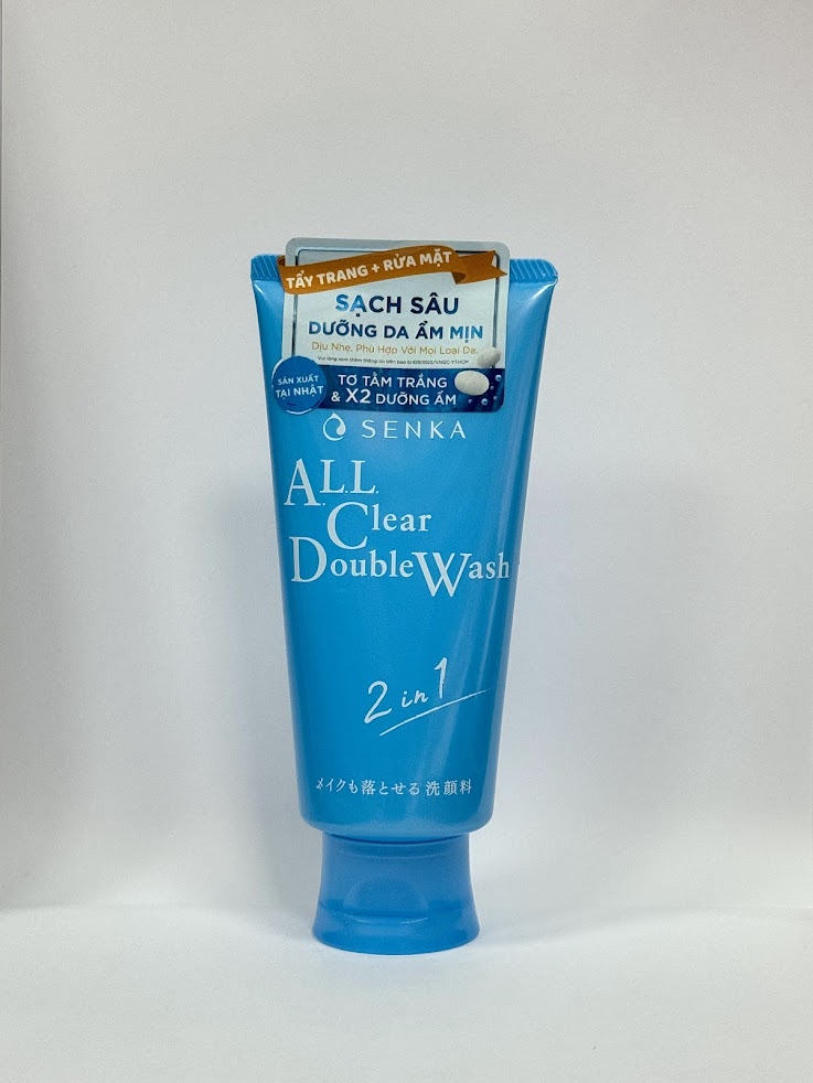 Sữa rửa mặt Senka Gentle 100g (Xanh Dương 2in1)
