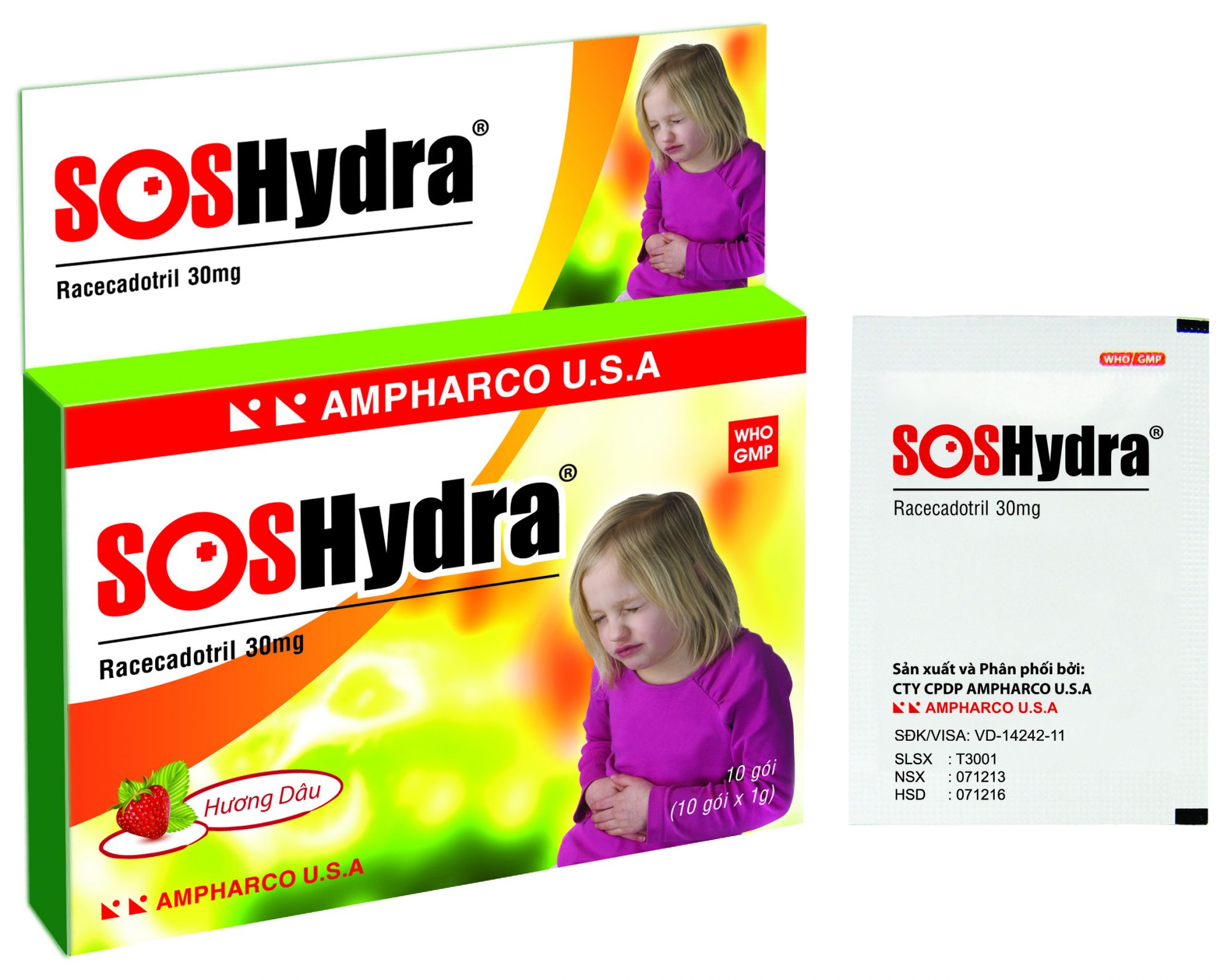 Soshydra 30mg (H30 gói) Ampharco
