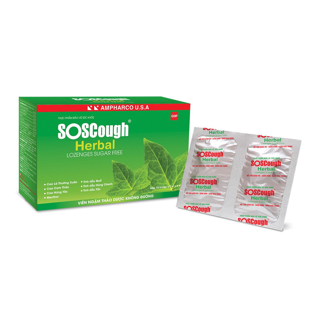 Soscough Herbal (H4*10 viên) Ampharco