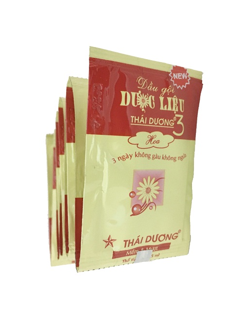 Dầu Gội Thái Dương 3 gói (Cọc 5dây*10gói) Đỏ