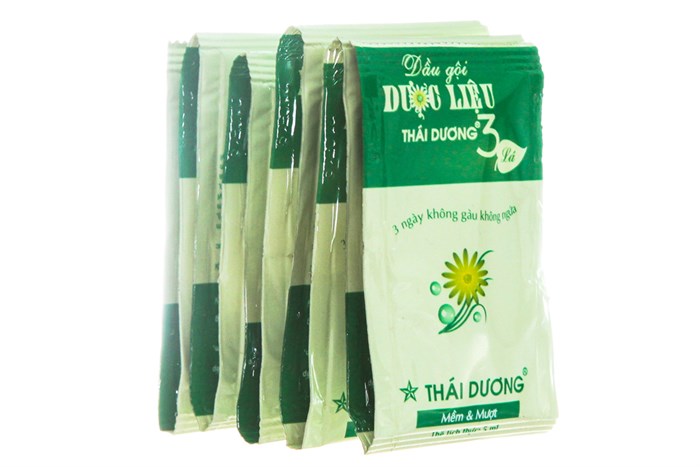 Dầu Gội Thái Dương 3 gói (Cọc 5dây*10gói) Xanh