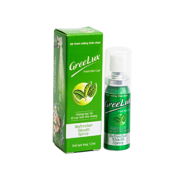 Xịt thơm miệng Greelux 12ml (Fresh Mint Cool)
